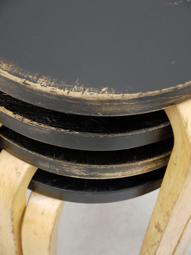 Alvar Aalto – Set of Model E60 Stacking Stools