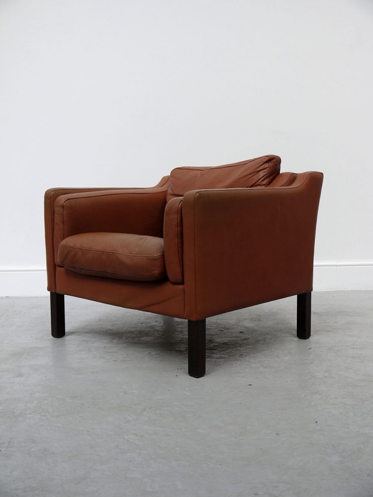 Borge Mogensen – Tan Leather Club Chair