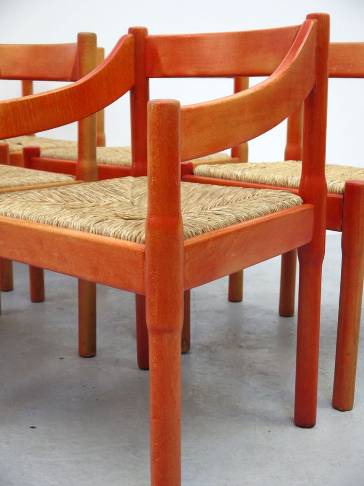 Vico Magistretti – Set of Six Carimate Chairs