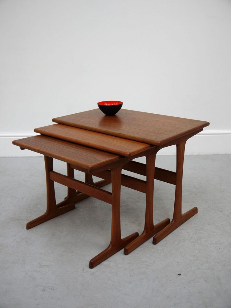 Kai Kristiansen – Nest of Three Side Tables