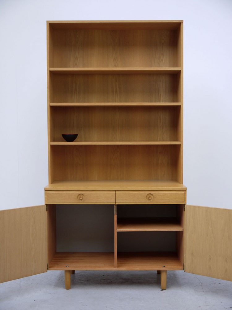 Bodafors – Swedish Two Door Cabinet with Bookshelf