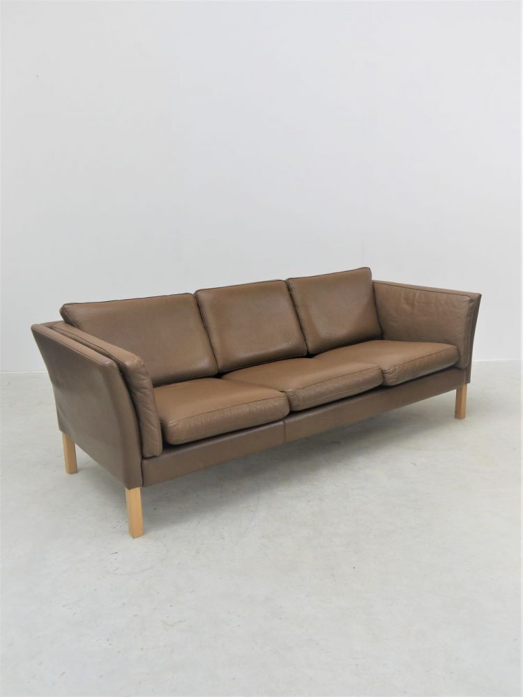 Mogens Hansen – Three Seat Leather Sofa