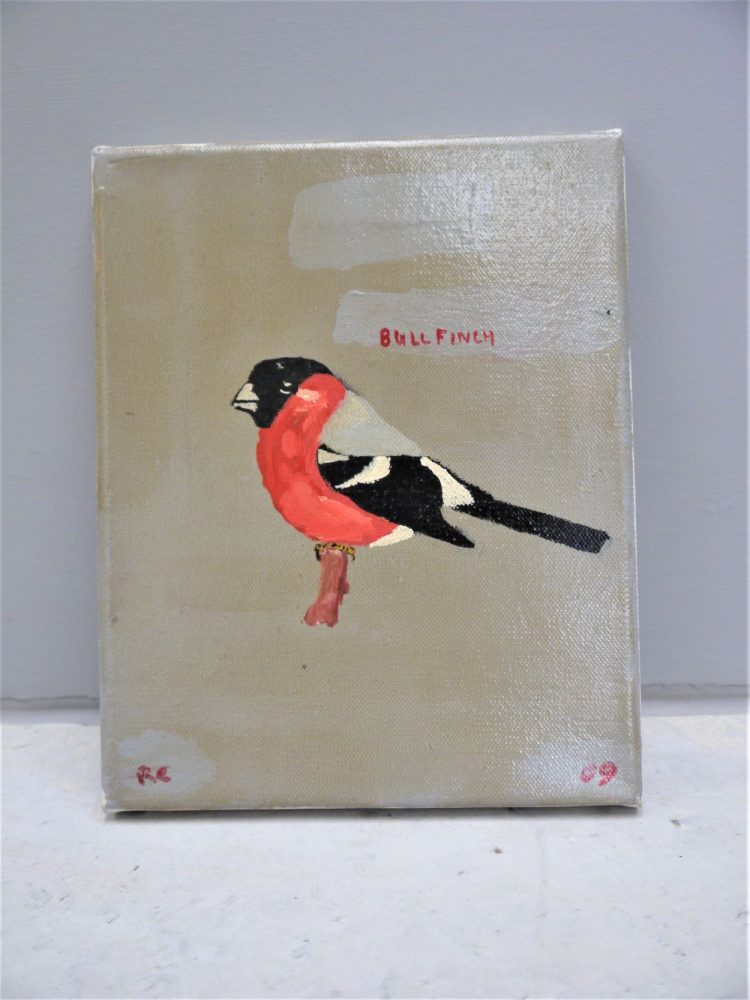 Rob Clarke – Original Acrylic Titled ‘Bull Finch’