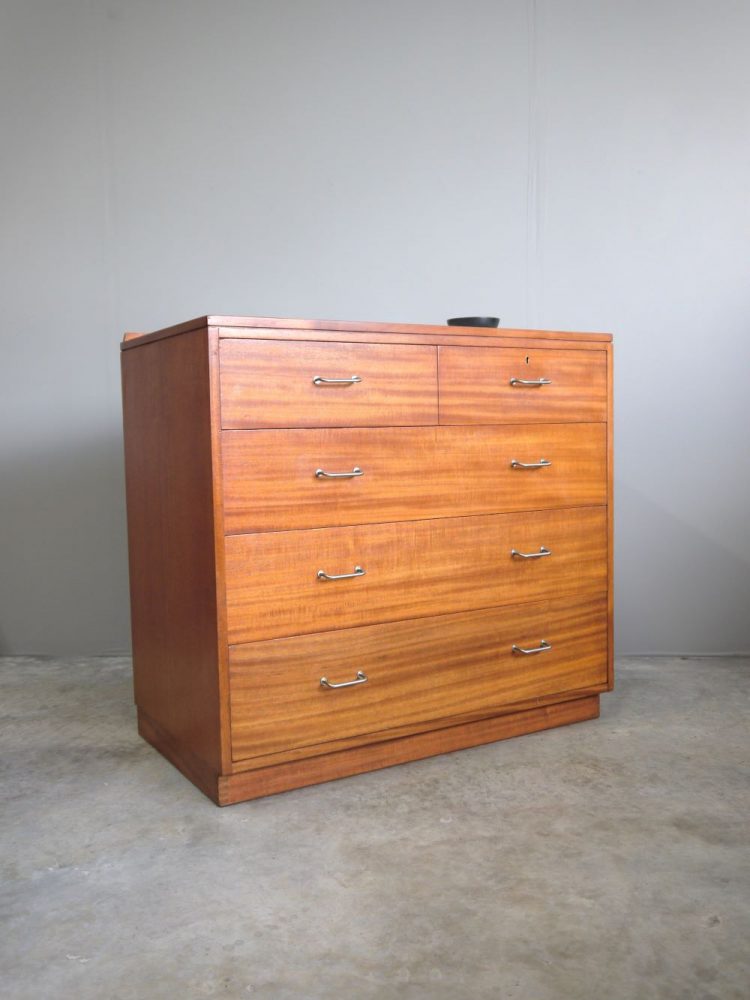Remploy – M.O.D. Afromosia Chest of Drawers